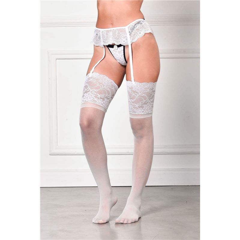 Medias Lycra Con Puntilla Ancha