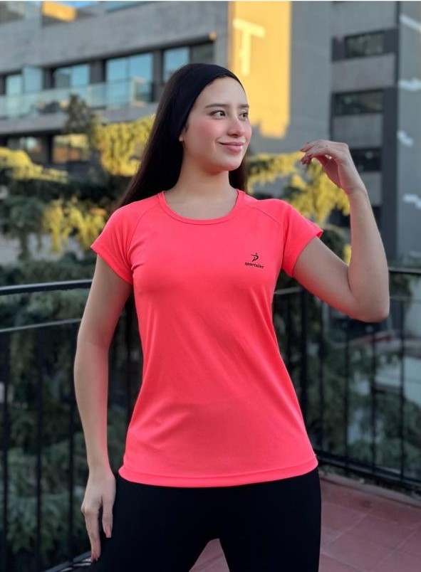 Remera Deportiva SportsLive Coral